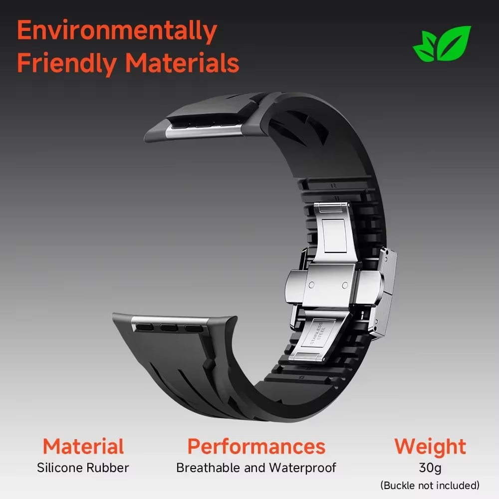 Silicone Sports Band for  Watch Ultra 2 49Mm 9 8 7 45Mm 44Mm 42Mm Premium Bracelet for Iwatch Series 6 5 4 3 Se Accessories
