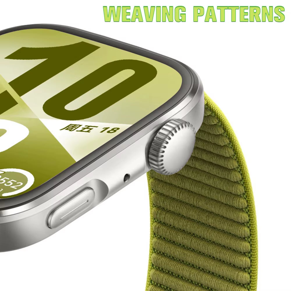 Field Nylon Loop Strap for  Watch Fit 4 Pro Woven Sports Smartwatch Wristband for  Watch Fit 3/4 Bracelet Watchband